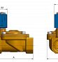 Электромагнитный клапан CEME нормально закрытый 2-ход. DN 25 24В/50HZ