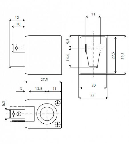 Катушка CEME 588 B4 220V